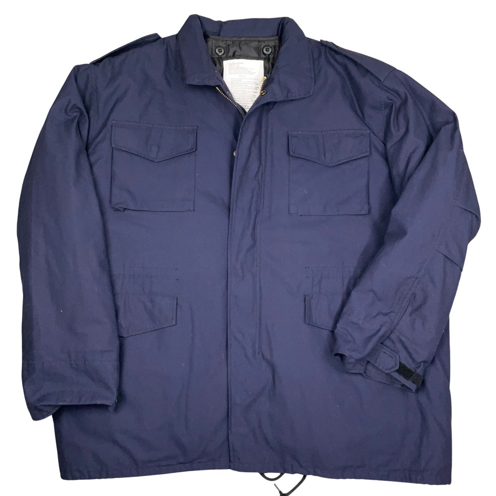 Rothco M-65 Field Jacket Mens 4XLR Navy Blue Regular Detachable Liner M65 Coat